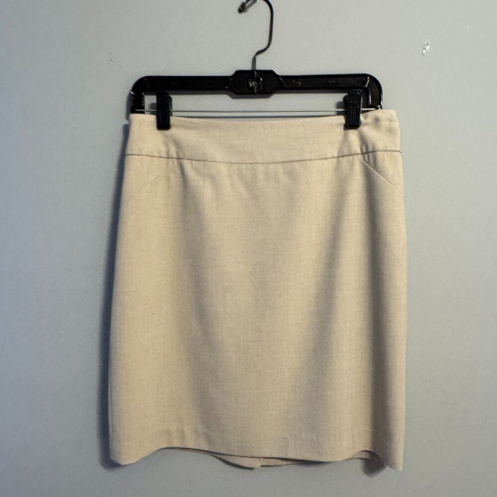 Amanda + Chelsea Beige Pencil Skirt